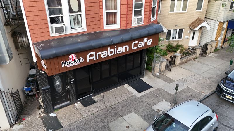 Bird's-eye view of Arabian Cafe on Main Street Paterson