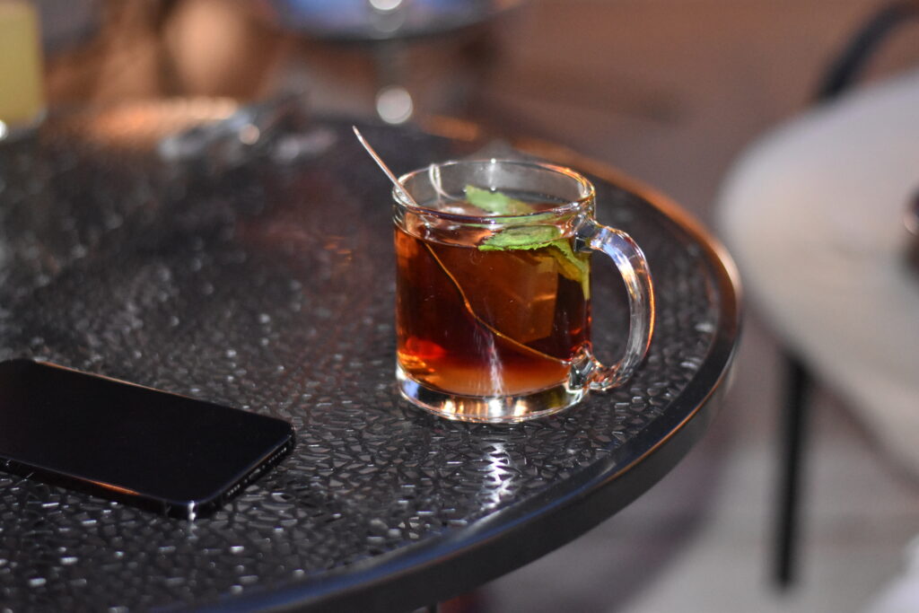 Mint tea at Arabian Cafe